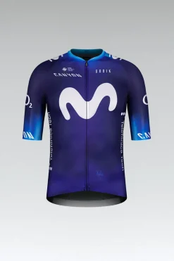Maillots<GOBIK MAILLOT À MANCHES COURTES INFINITY UNISEX MOVISTAR TEAM 23