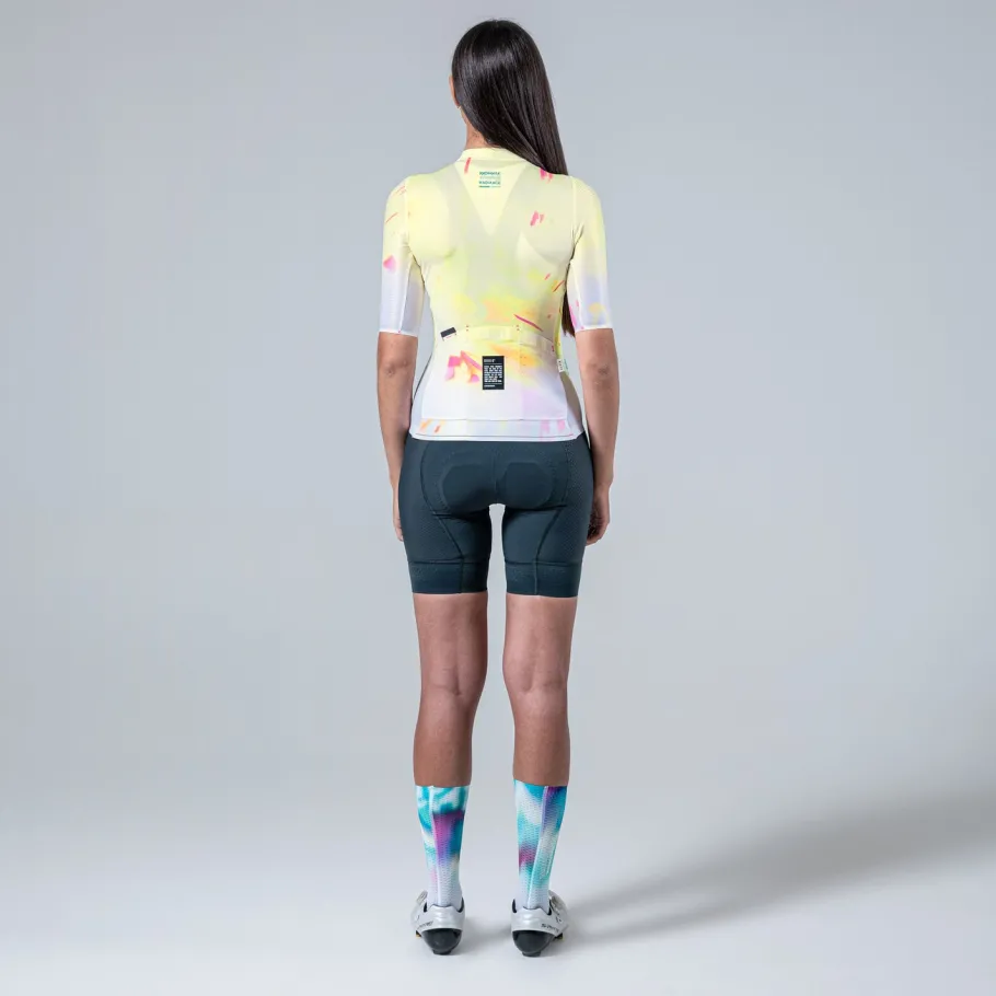 Maillots<GOBIK Maillot MANCHES COURTES ATTITUDE 2.0 FEMME CITRINE