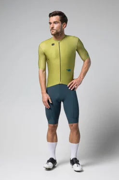 Gravel | Route<GOBIK MAILLOT MANCHES COURTES MAGNITUDE HOMME SPLIT GREEN