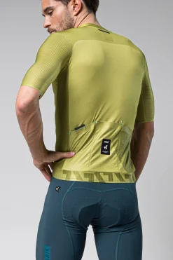Gravel | Route<GOBIK MAILLOT MANCHES COURTES MAGNITUDE HOMME SPLIT GREEN