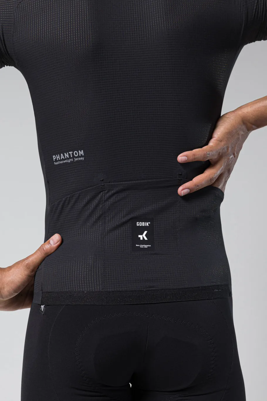 Indoor | Gravel<GOBIK MAILLOT MANCHES COURTES PHANTOM UNISEX JET BLACK JetBlack