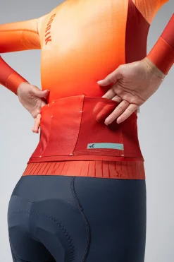 Vtt | Gravel<GOBIK MAILLOT MANCHES LONGUES HYDER FEMME Tangelo