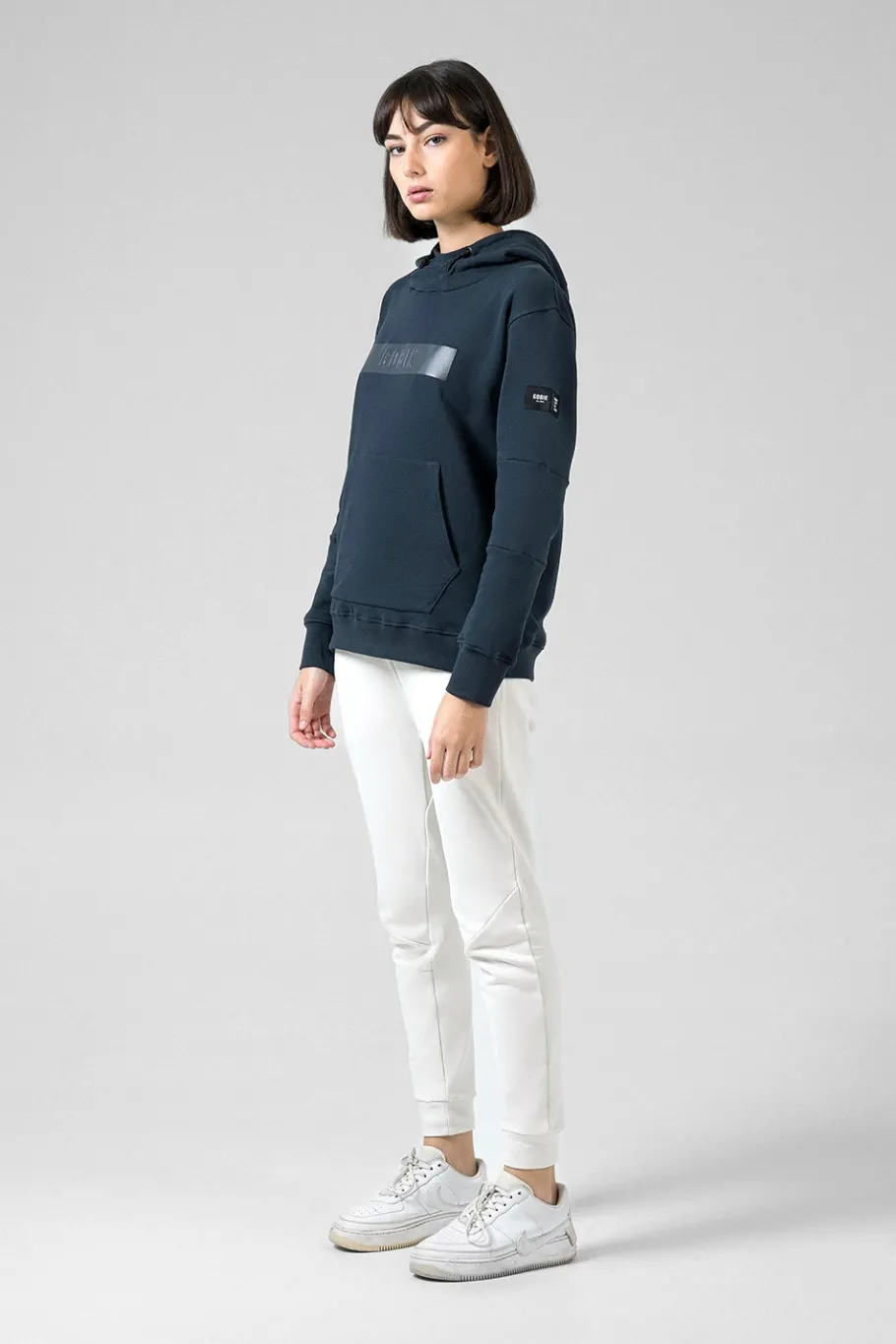 Lifestyle<GOBIK SWEAT À CAPUCHE TRAILBLAZE FEMME CROSSBAR ULTRABLUE CrossbarUltrablue