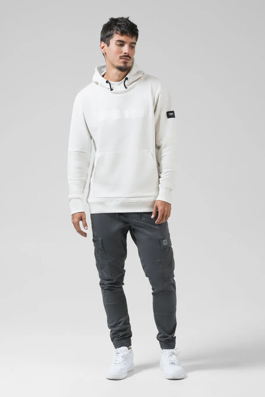 Lifestyle<GOBIK SWEAT À CAPUCHE TRAILBLAZE HOMME CROSSBAR TOFU CrossbarTofu