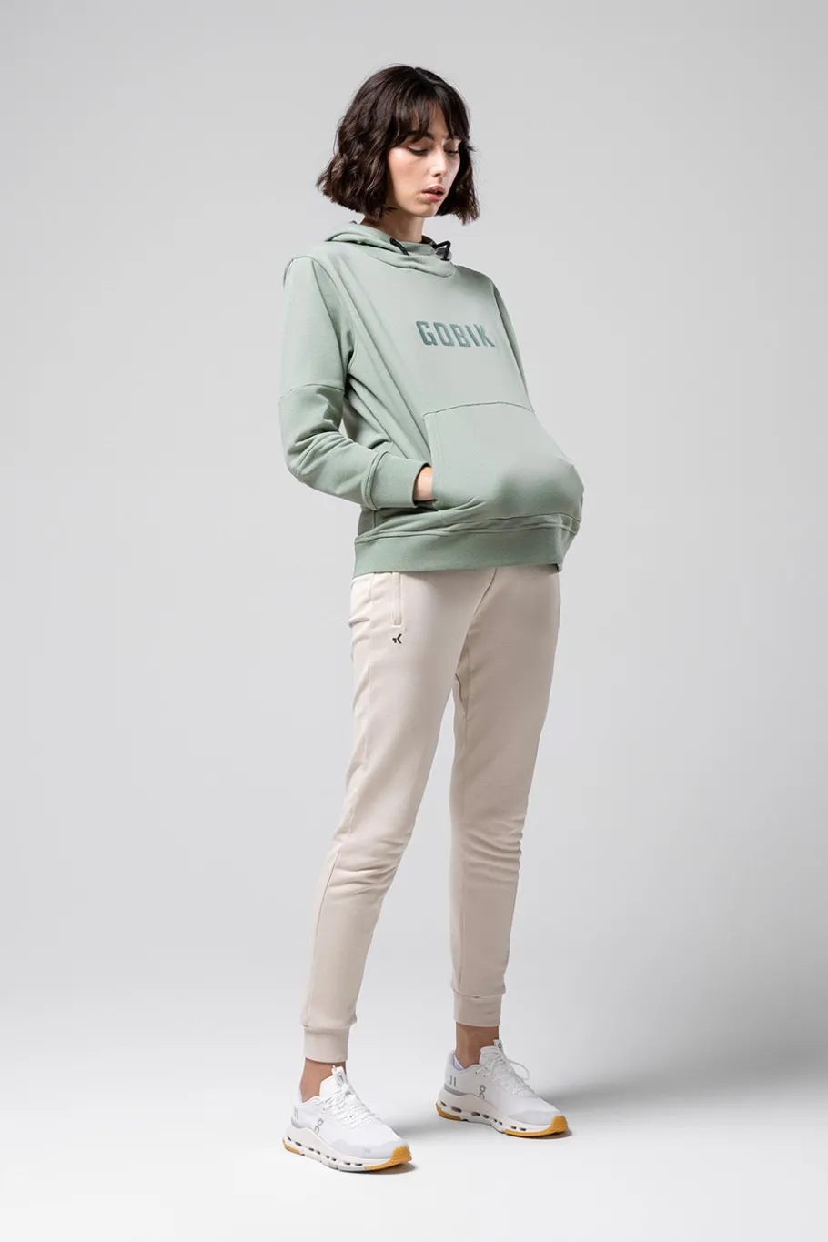Lifestyle<GOBIK SWEAT À CAPUCHE TRAILBLAZE FEMME ICEBERG GREEN IcebergGreen