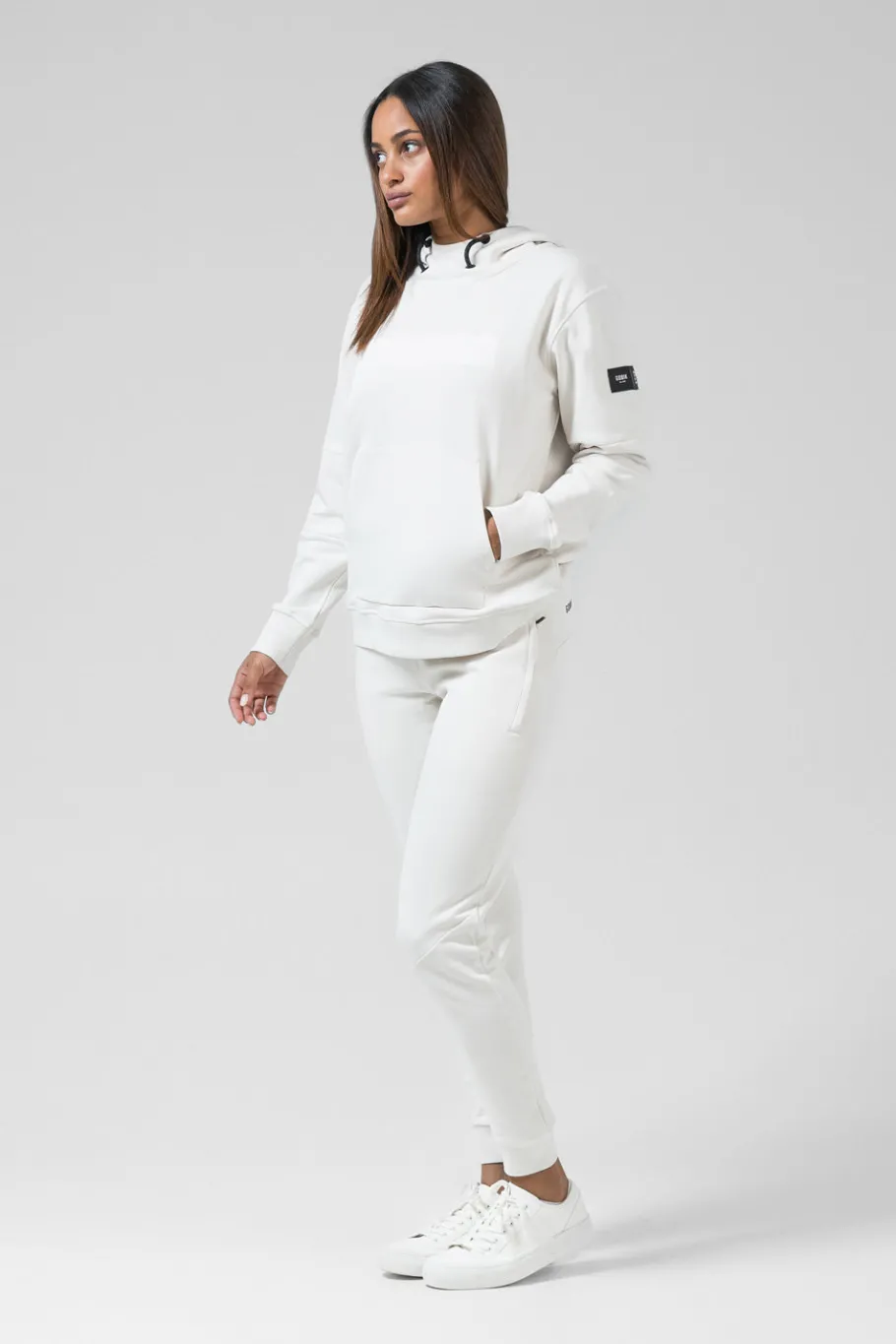 Lifestyle<GOBIK SWEAT À CAPUCHE TRAILBLAZE FEMME CROSSBAR TOFU CrossbarTofu