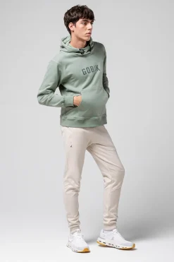 Lifestyle<GOBIK SWEAT À CAPUCHE TRAILBLAZE HOMME ICEBERG GREEN IcebergGreen