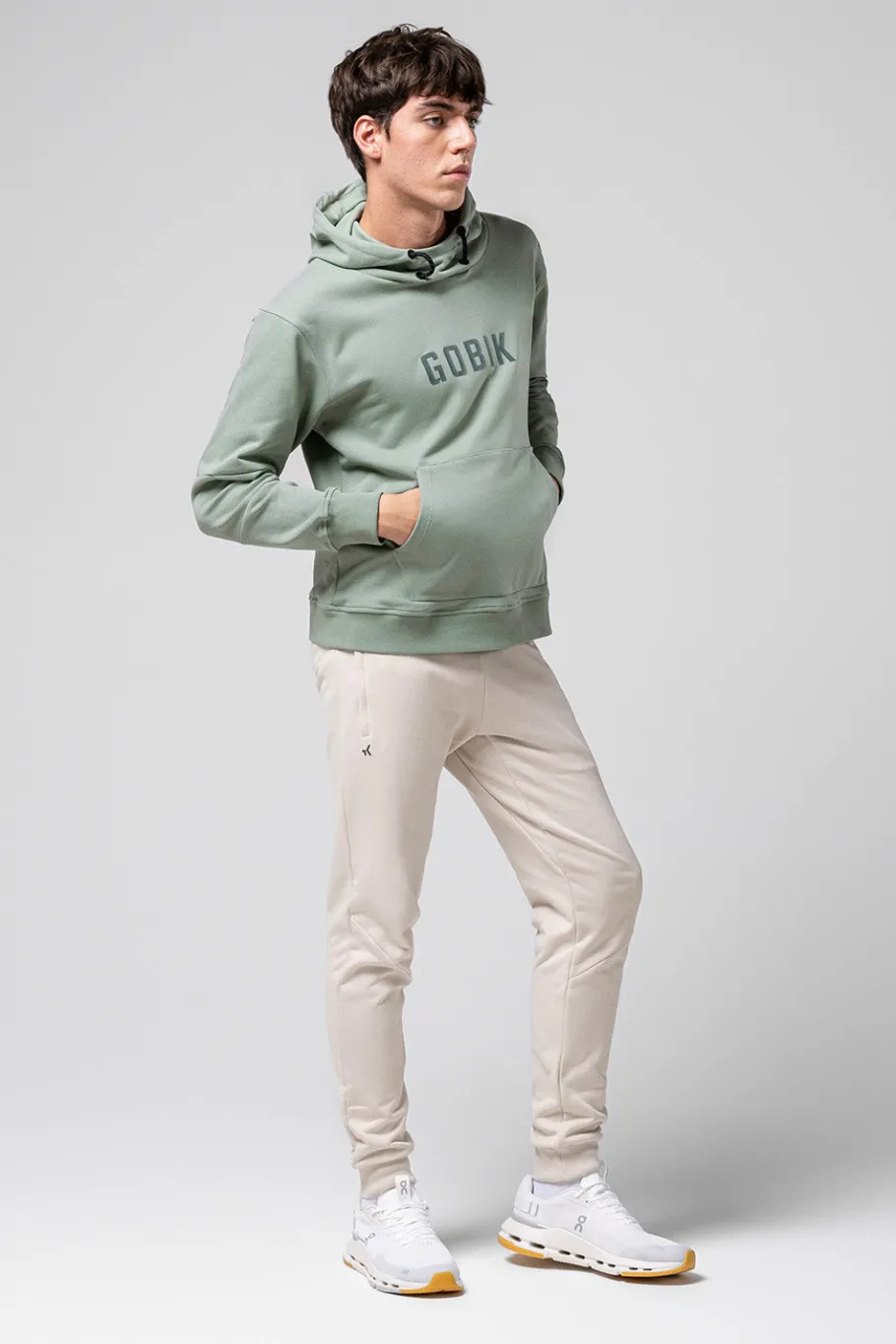 Lifestyle<GOBIK SWEAT À CAPUCHE TRAILBLAZE HOMME ICEBERG GREEN IcebergGreen