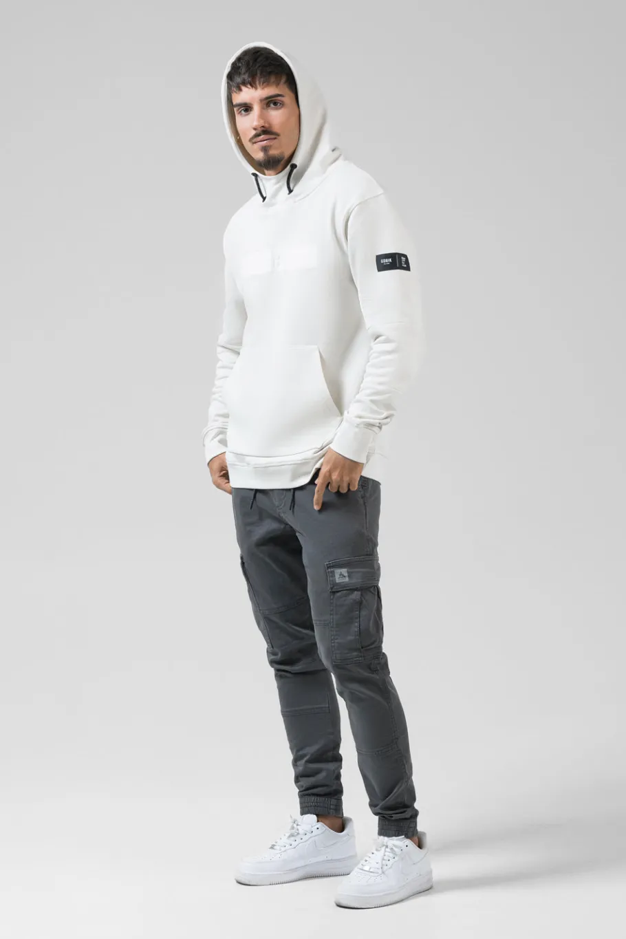 Lifestyle<GOBIK SWEAT À CAPUCHE TRAILBLAZE HOMME CROSSBAR TOFU CrossbarTofu
