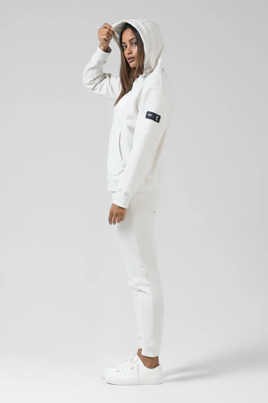 Lifestyle<GOBIK SWEAT À CAPUCHE TRAILBLAZE FEMME CROSSBAR TOFU CrossbarTofu