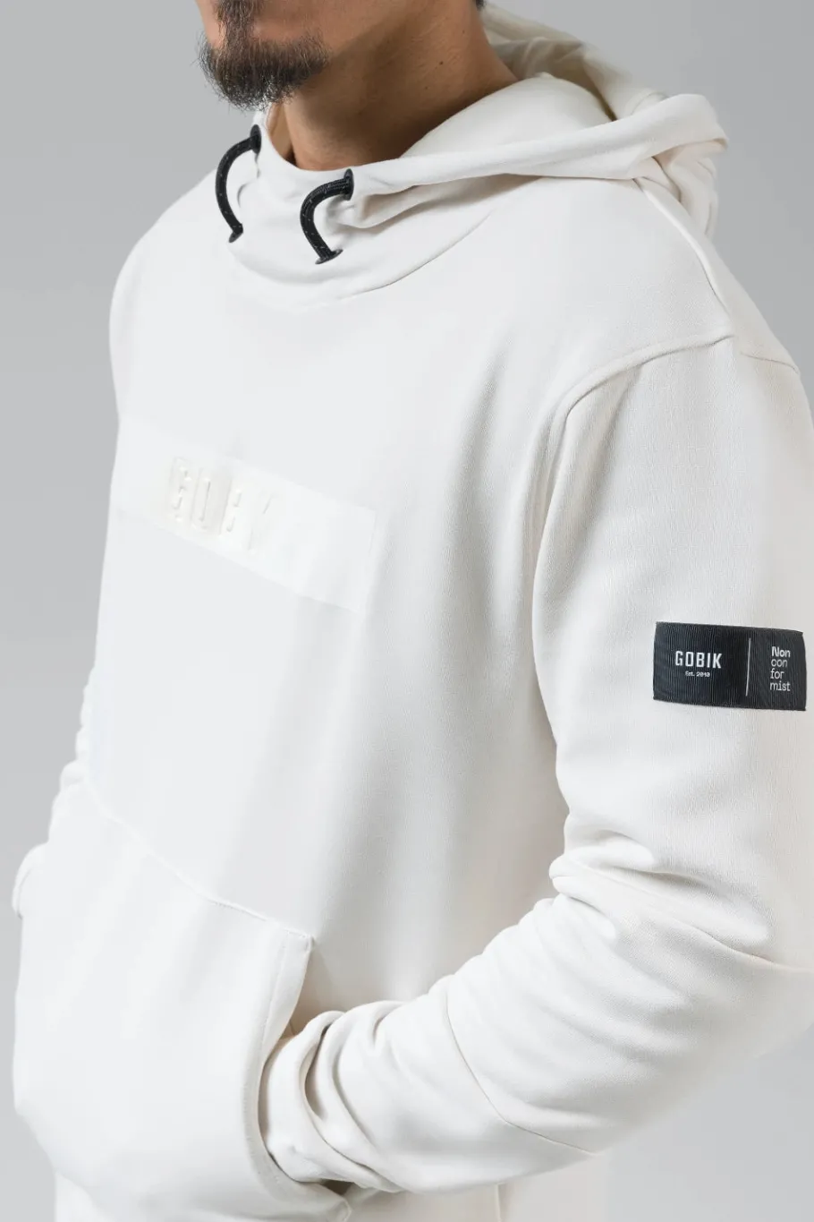 Lifestyle<GOBIK SWEAT À CAPUCHE TRAILBLAZE HOMME CROSSBAR TOFU CrossbarTofu