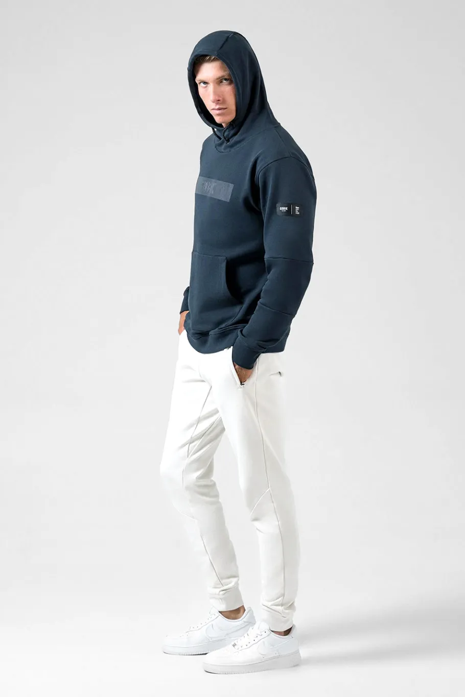 Lifestyle<GOBIK SWEAT À CAPUCHE TRAILBLAZE HOMME CROSSBAR ULTRABLUE CrossbarUltrablue