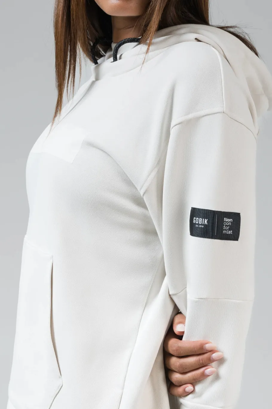 Lifestyle<GOBIK SWEAT À CAPUCHE TRAILBLAZE FEMME CROSSBAR TOFU CrossbarTofu