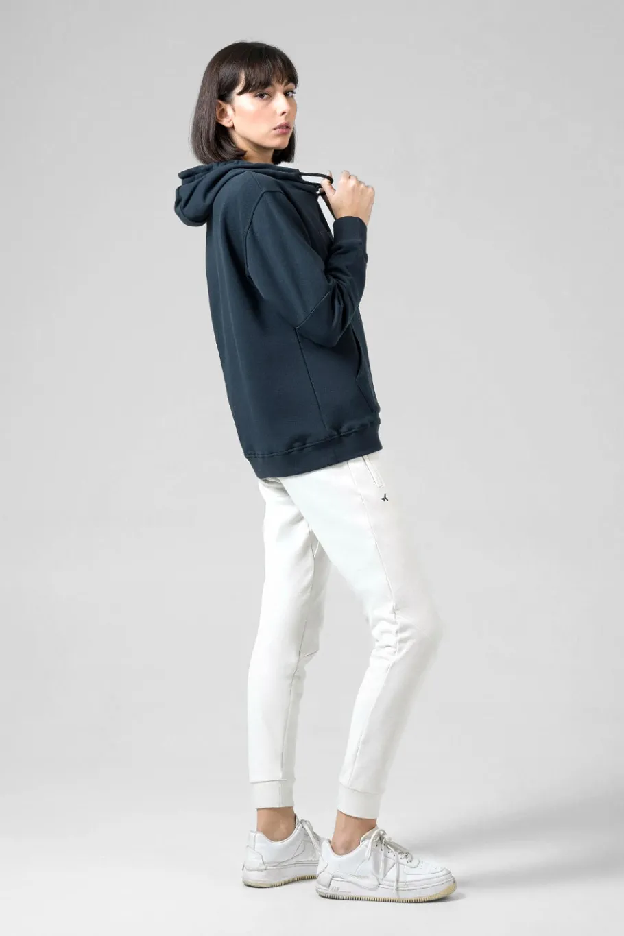 Lifestyle<GOBIK SWEAT À CAPUCHE TRAILBLAZE FEMME CROSSBAR ULTRABLUE CrossbarUltrablue