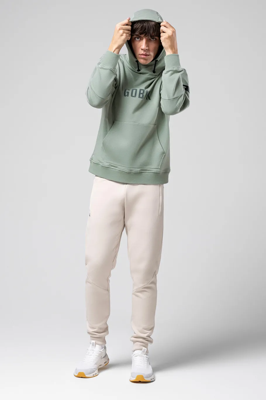 Lifestyle<GOBIK SWEAT À CAPUCHE TRAILBLAZE HOMME ICEBERG GREEN IcebergGreen