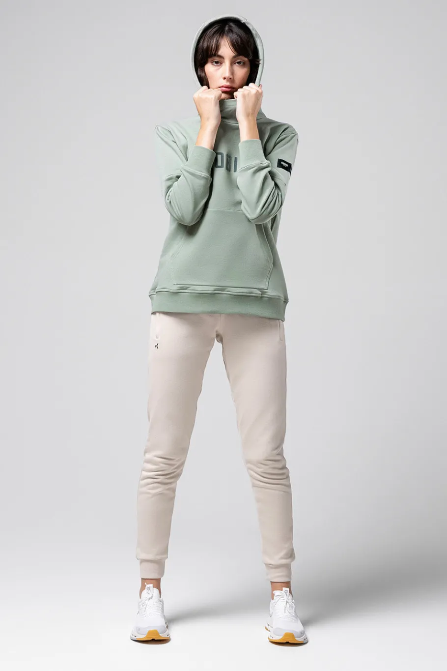 Lifestyle<GOBIK SWEAT À CAPUCHE TRAILBLAZE FEMME ICEBERG GREEN IcebergGreen