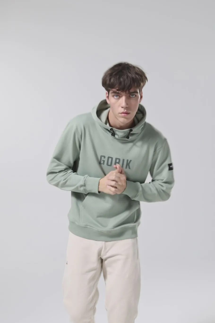 Lifestyle<GOBIK SWEAT À CAPUCHE TRAILBLAZE HOMME ICEBERG GREEN IcebergGreen
