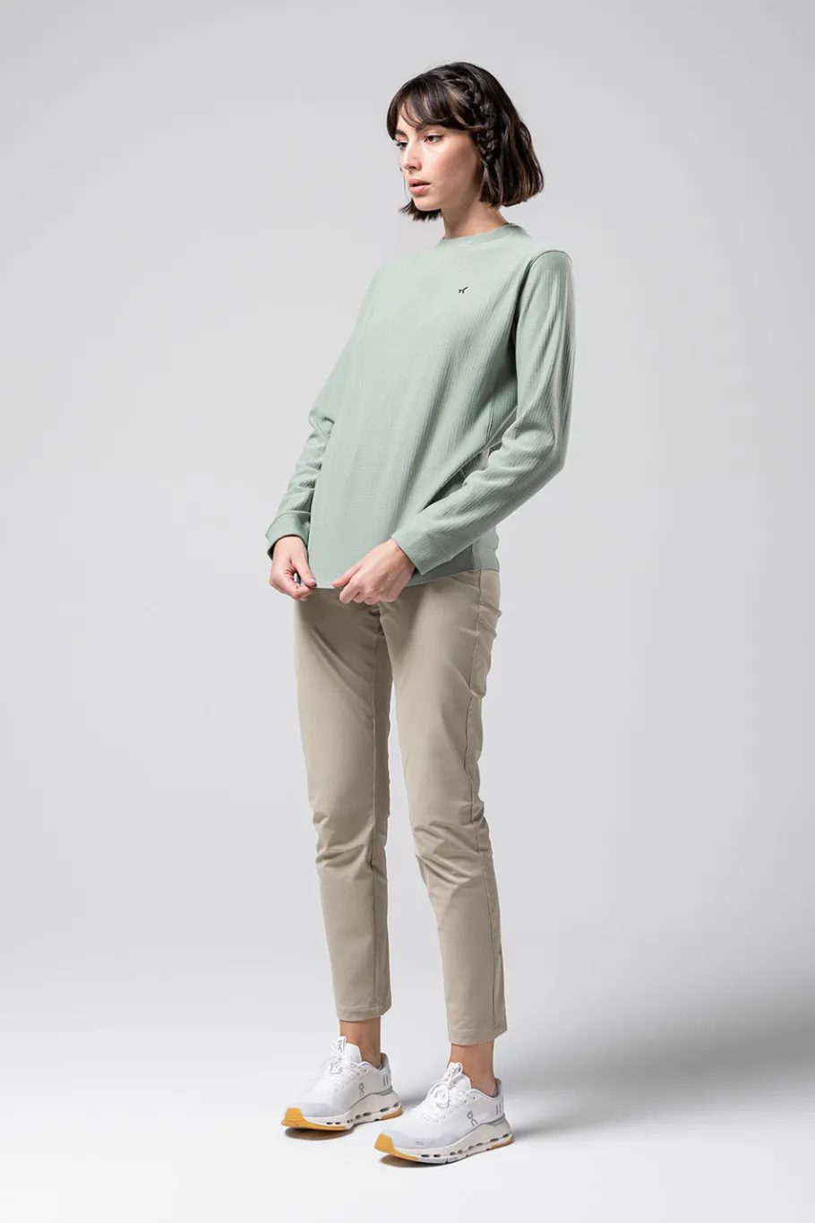 Lifestyle | Lifestyle<GOBIK SWEATSHIRT POLARTEC AIRPEAK UNISEX ICEBERG GREEN