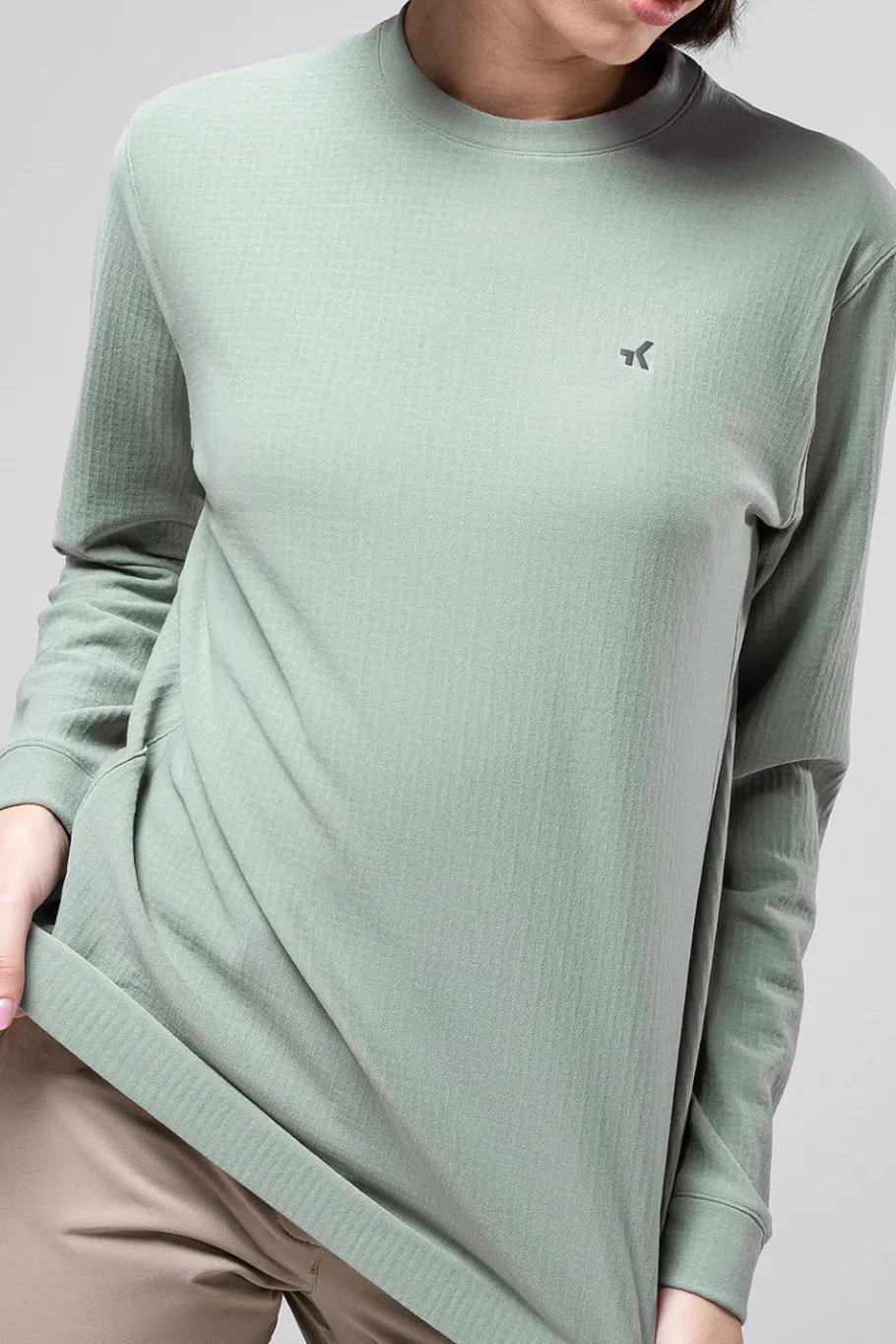 Lifestyle | Lifestyle<GOBIK SWEATSHIRT POLARTEC AIRPEAK UNISEX ICEBERG GREEN