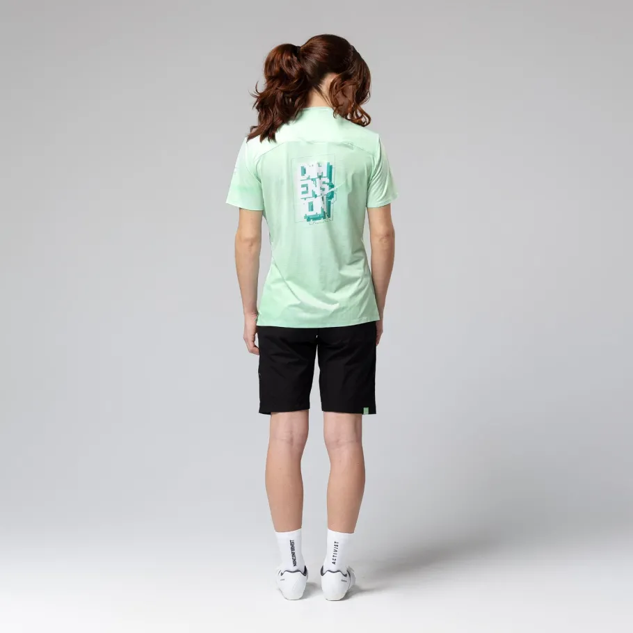 T-Shirts<GOBIK T-SHIRT À MANCHES COURTES TECH FEMME HINT GREEN