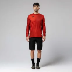 T-Shirts<GOBIK T-SHIRT À MANCHES LONGUES TERRAIN HOMME ROOIBOS