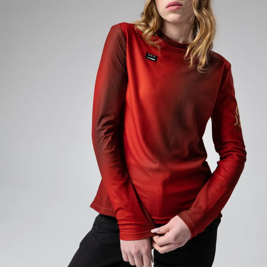 T-Shirts<GOBIK T-SHIRT À MANCHES LONGUES TERRAIN FEMME ROOIBOS