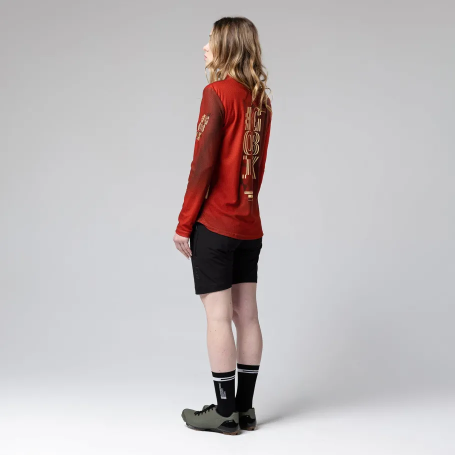 T-Shirts<GOBIK T-SHIRT À MANCHES LONGUES TERRAIN FEMME ROOIBOS