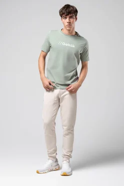 Lifestyle | T-Shirts<GOBIK T-SHIRT MANCHES COURTES COTTON REST HOMME ICEBERG GREEN IcebergGreen