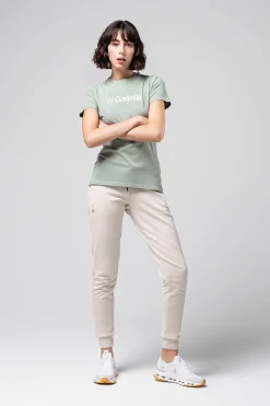 Lifestyle | T-Shirts<GOBIK T-SHIRT MANCHES COURTES COTTON REST FEMME ICEBERG GREEN IcebergGreen
