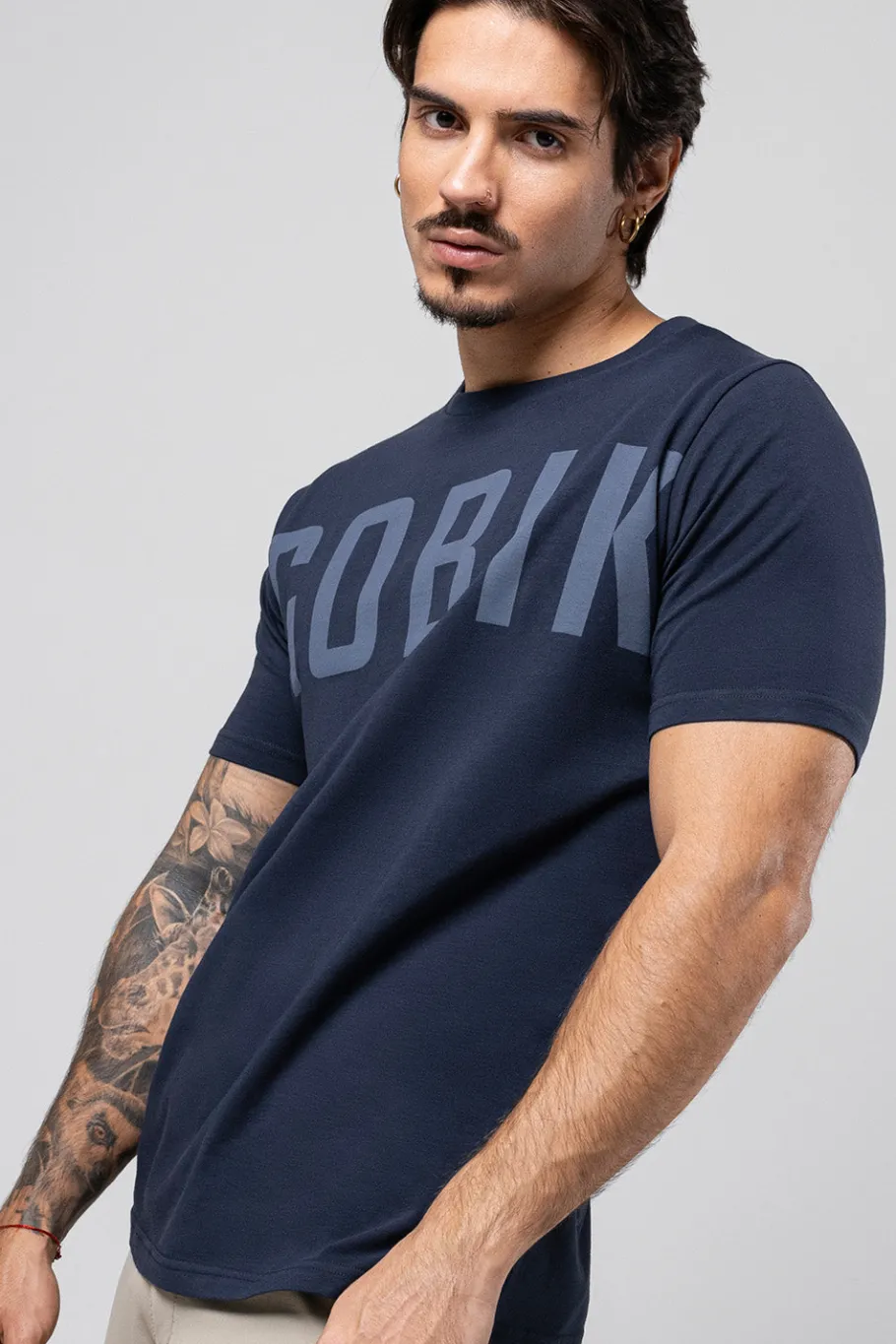 Lifestyle | T-Shirts<GOBIK T-SHIRT MANCHES COURTES COTTON REST HOMME Ultrablue