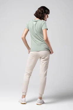 Lifestyle | T-Shirts<GOBIK T-SHIRT MANCHES COURTES COTTON REST FEMME ICEBERG GREEN IcebergGreen