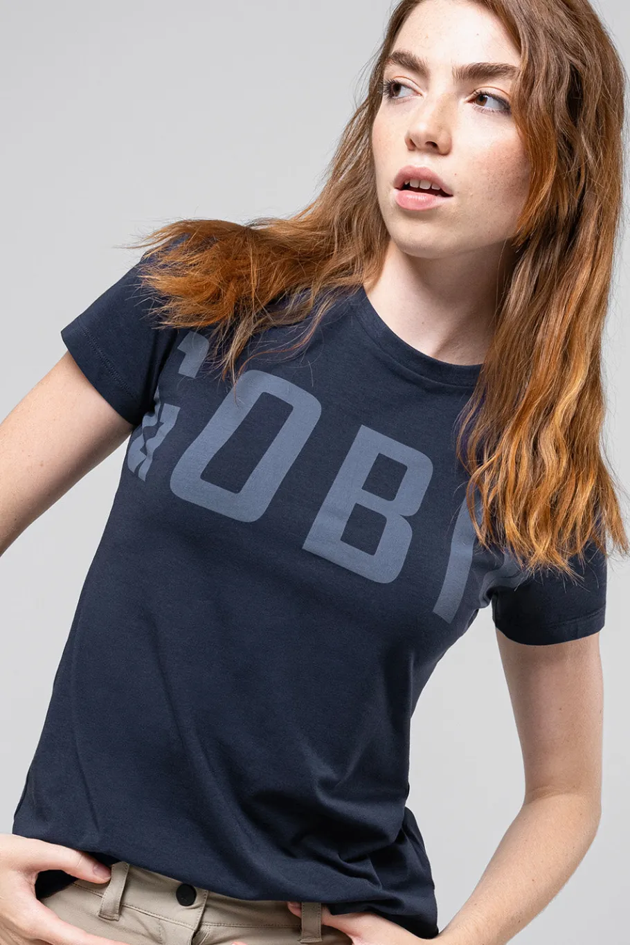 T-Shirts | Lifestyle<GOBIK T-SHIRT MANCHES COURTES COTTON REST FEMME Ultrablue