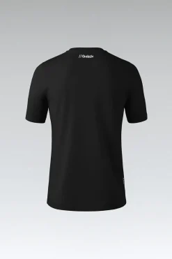 Lifestyle | T-Shirts<GOBIK T-SHIRT MANCHES COURTES OVERLINES 2.0 UNISEX JET BLACK JetBlack
