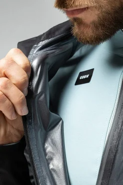 Vestes<GOBIK VESTE IMPERMÉABLE LÉGÈRE PLUVIA UNISEX TRUE BLACK TrueBlack